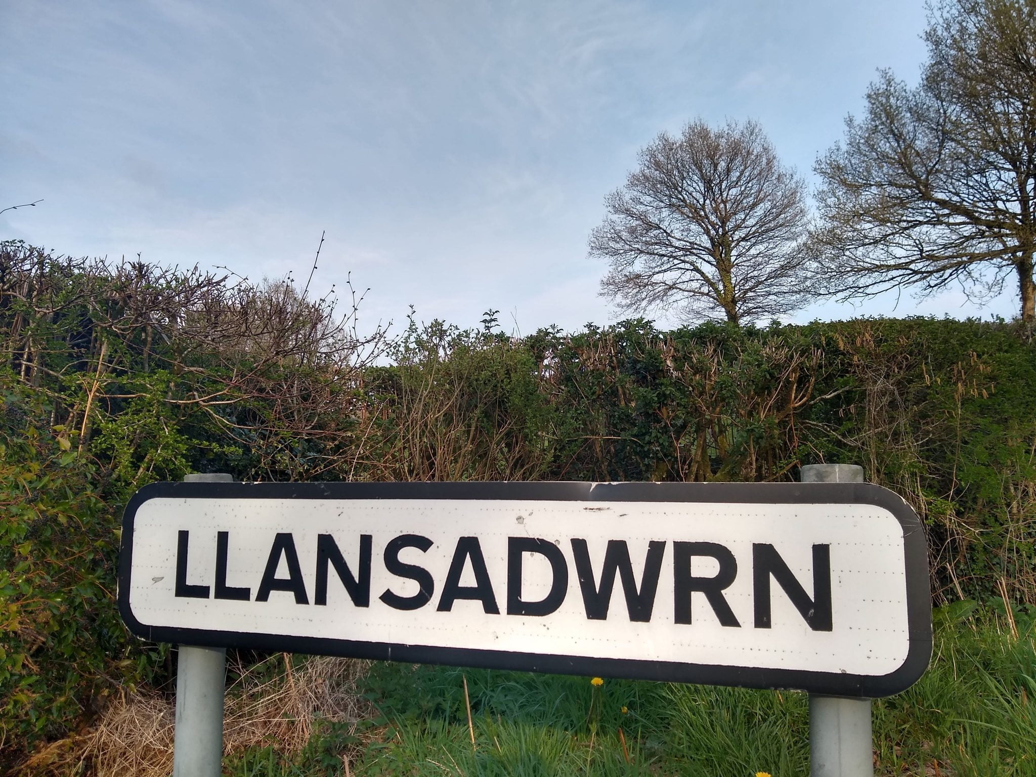 Llansadwrn village sign