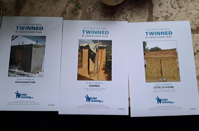 Toilet Twinning certificates